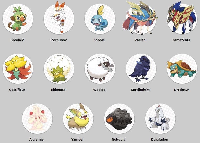 Pokémon Espada y Escudo: estas son todas los criaturas confirmadas - Dexerto