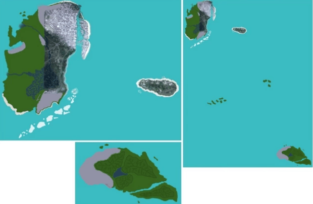 Posible mapa filtrado de GTA 6