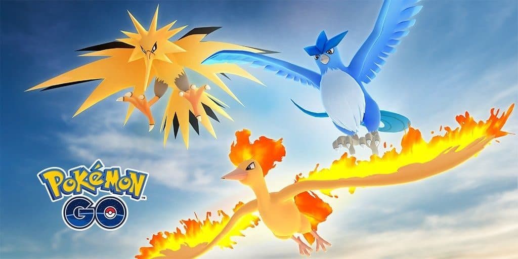 Pájaros Legendarios Pokémon Go