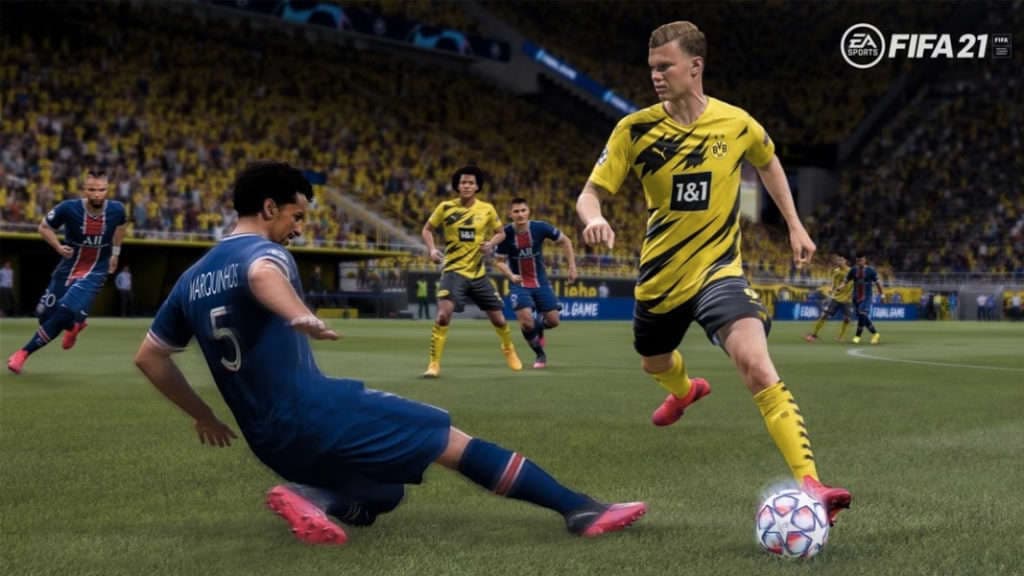 Erling Haaland del Dortmund en FIFA 21