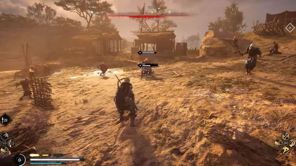 Eivor peleando en Assassin’s Creed Valhalla