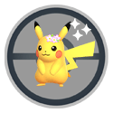 Pikachu con una corona de flores: icono de variocolor activado