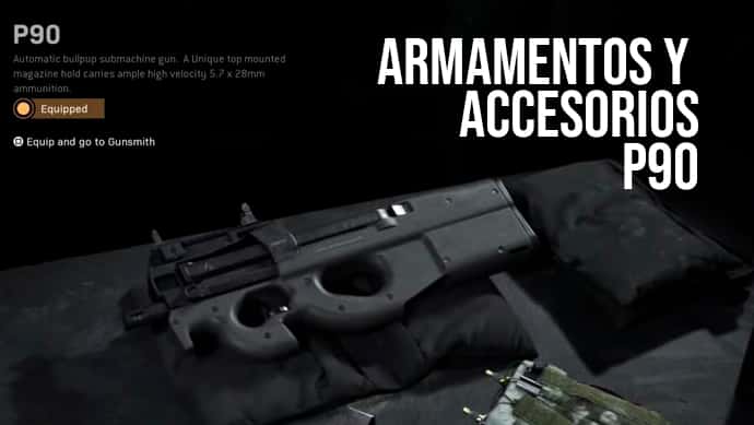 P90 Modern Warfare - Armamentos y accesorios