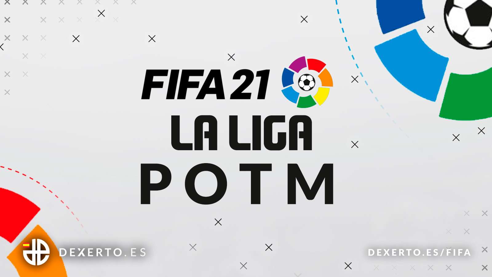 Logo de la liga y FIFA 21