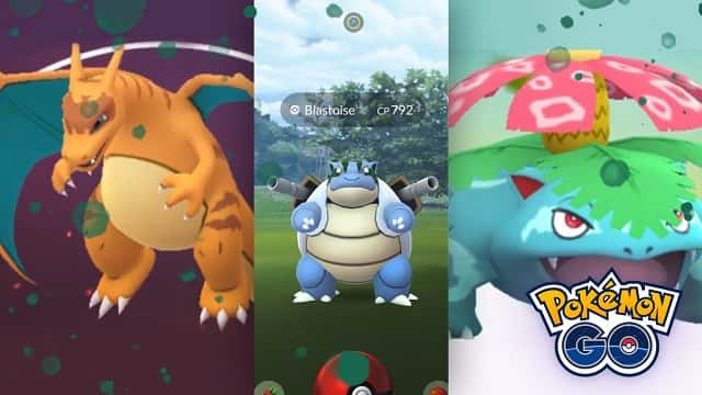 Charizard, Venusaur y Blastoise clonados en Pokémon Go