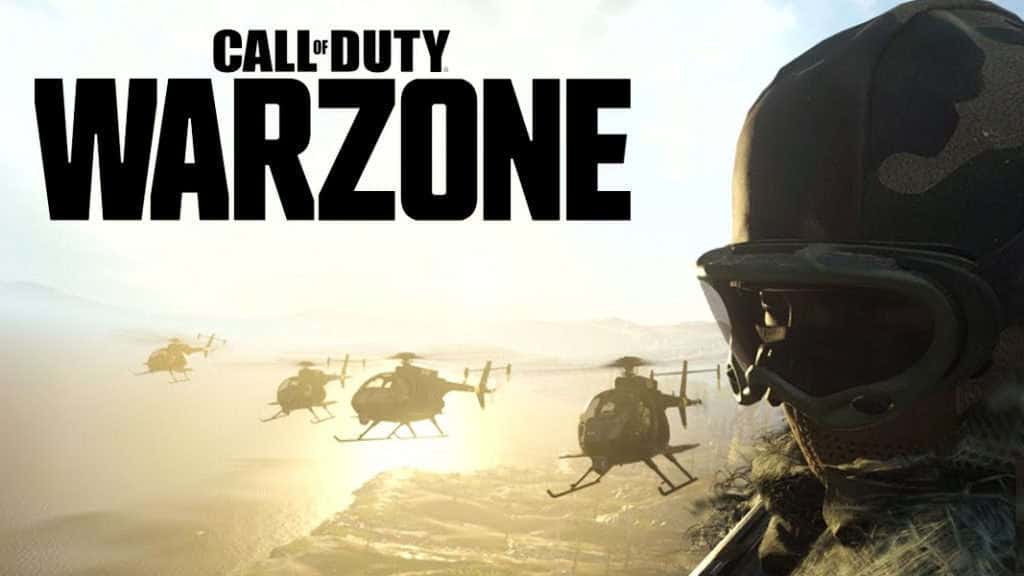 Helicópteros con el logo de Call of Duty Warzone