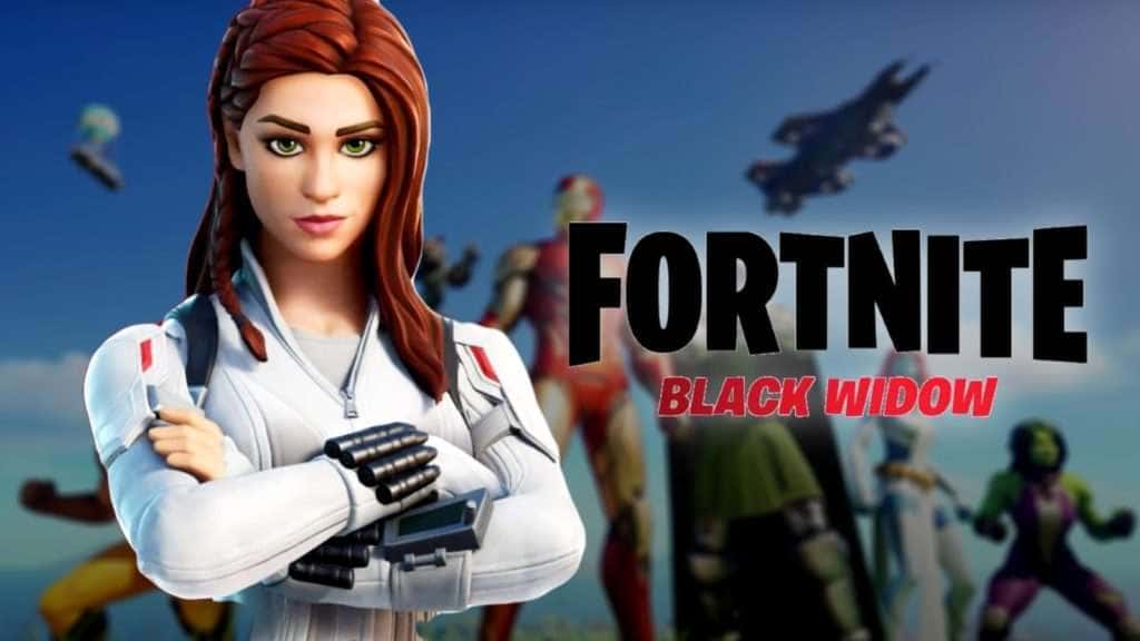 Skin de Black Widow en Fortnite