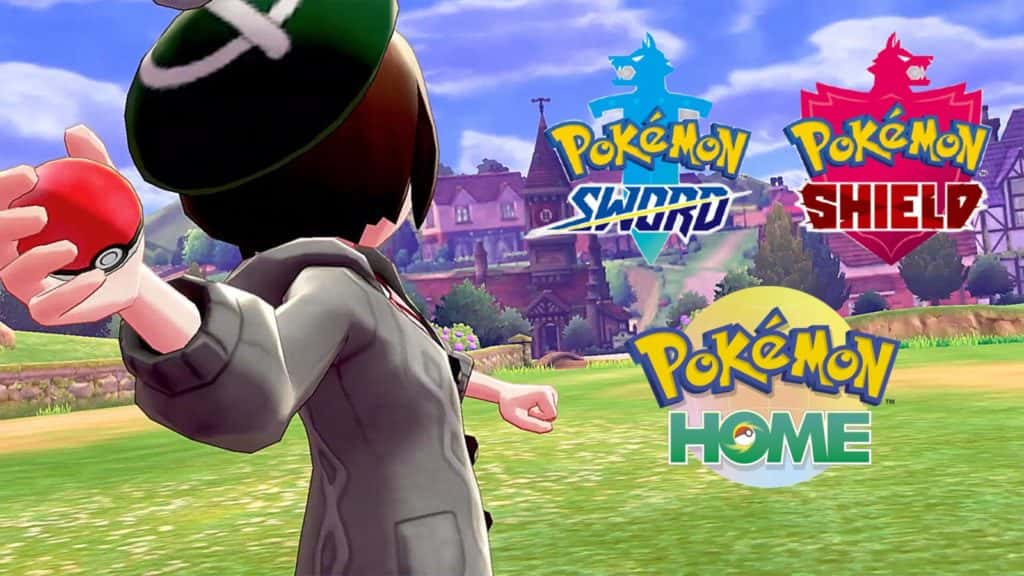 Logos de Pokémon Espada y Escudo y Home