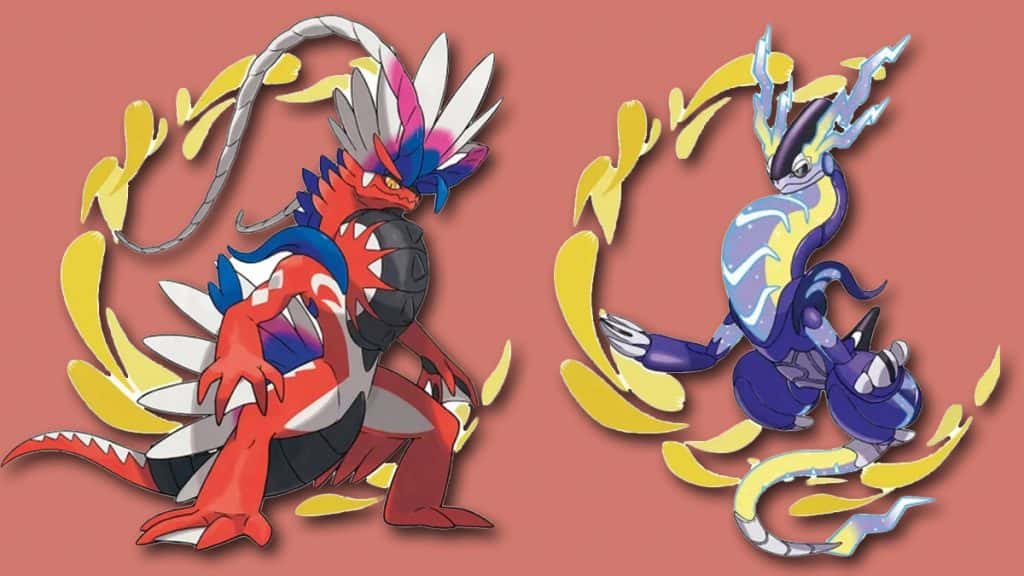 legendarios de Pokémon escarlata y púrpura