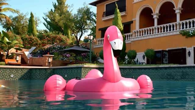 flotador de flamingo en dead island 2