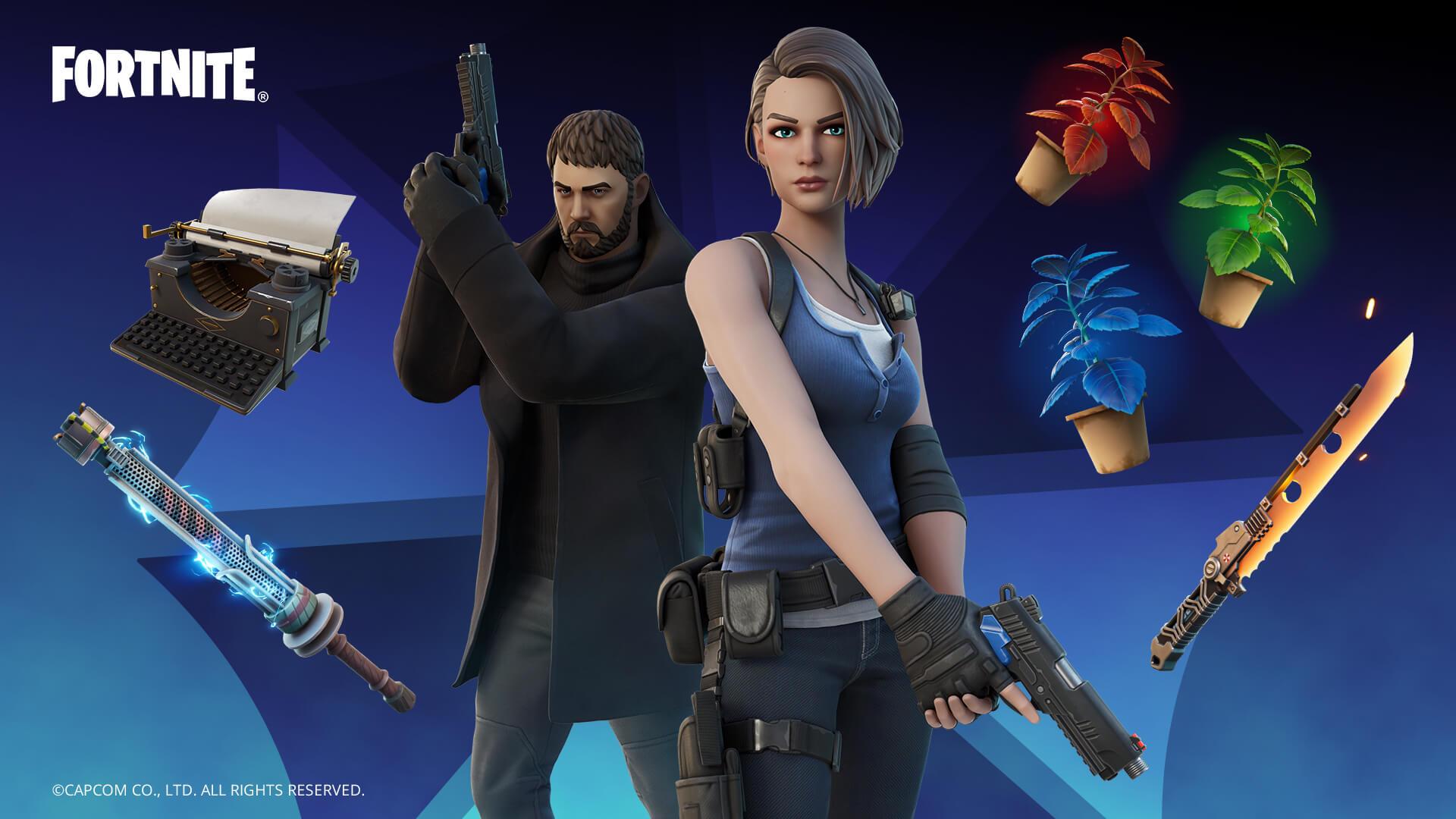 Fortnite S.T.A.R.S. Team Set Chris Redfield and Jill Valentine