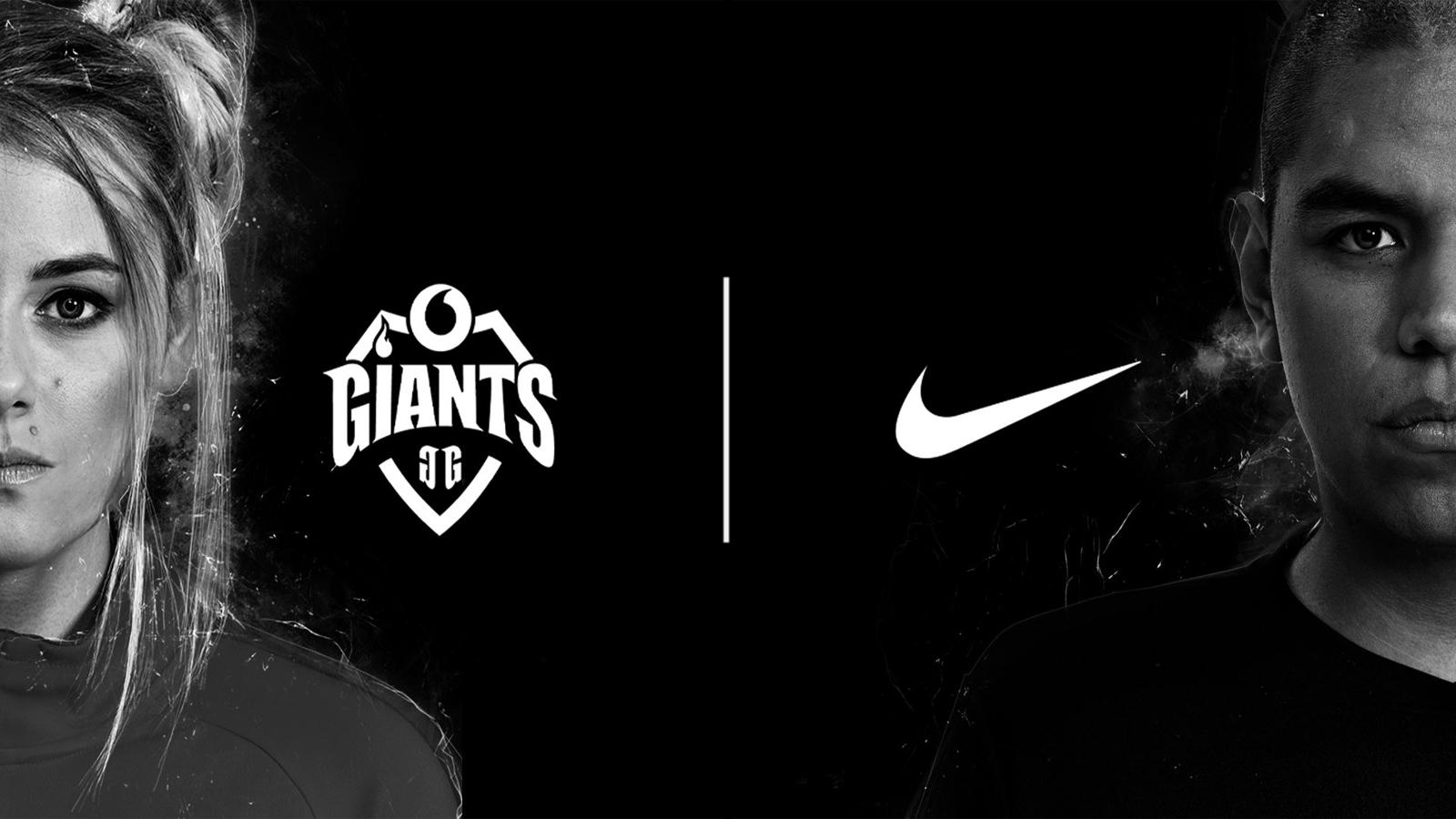 Imagen del anuncio del acuerdo entre Vodafone Giants y Nike