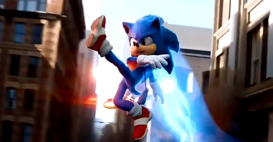 Sonic haciendo una pose