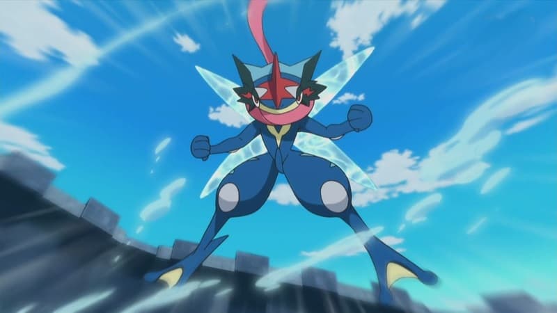 Greninja en el anime Pokémon