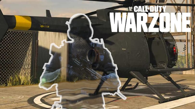 Invisible en warzone con helicoptero