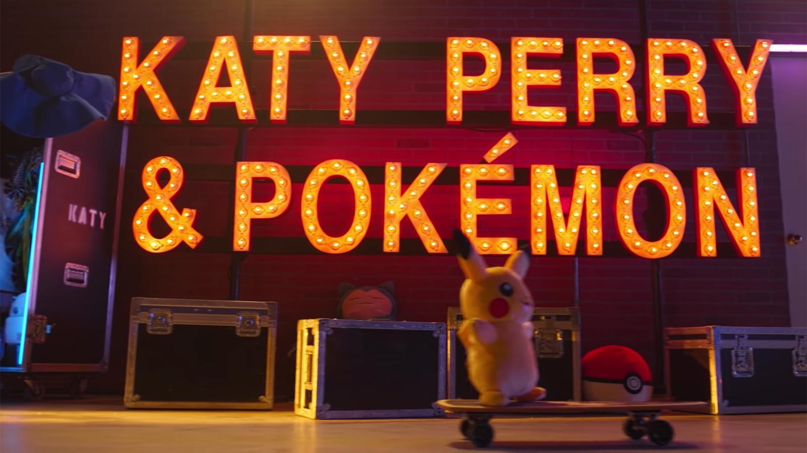Cartel colaboración Pokémon y Katy Perry