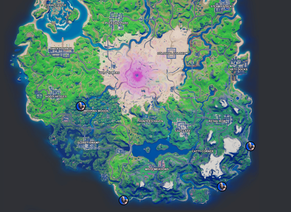 Mapa ubicación de Bigfoot