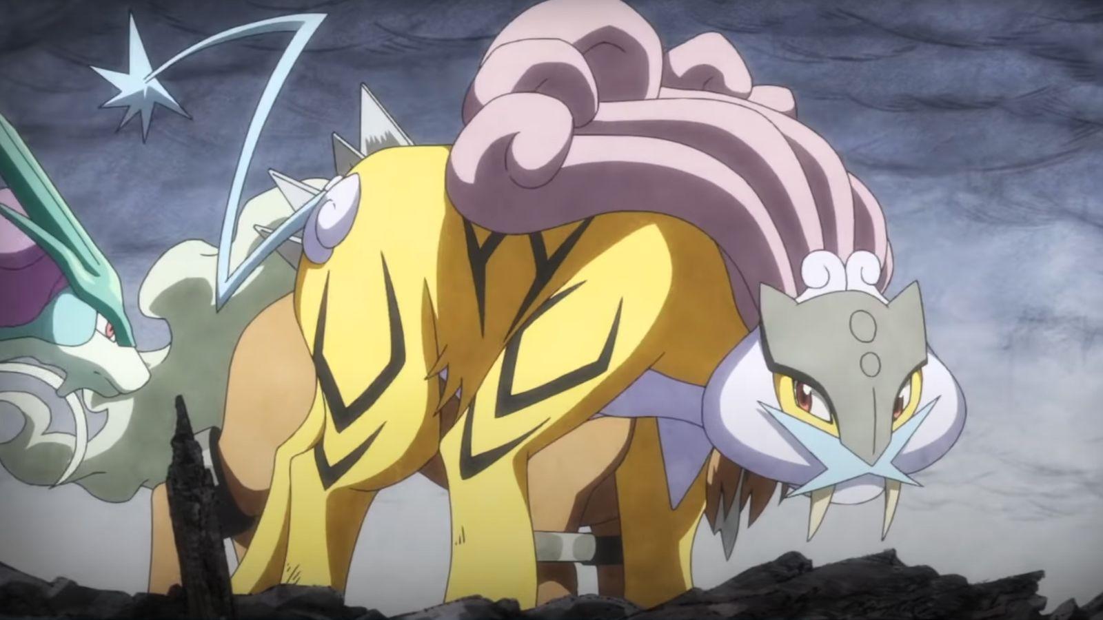 Raikou en el anime de Pokémon