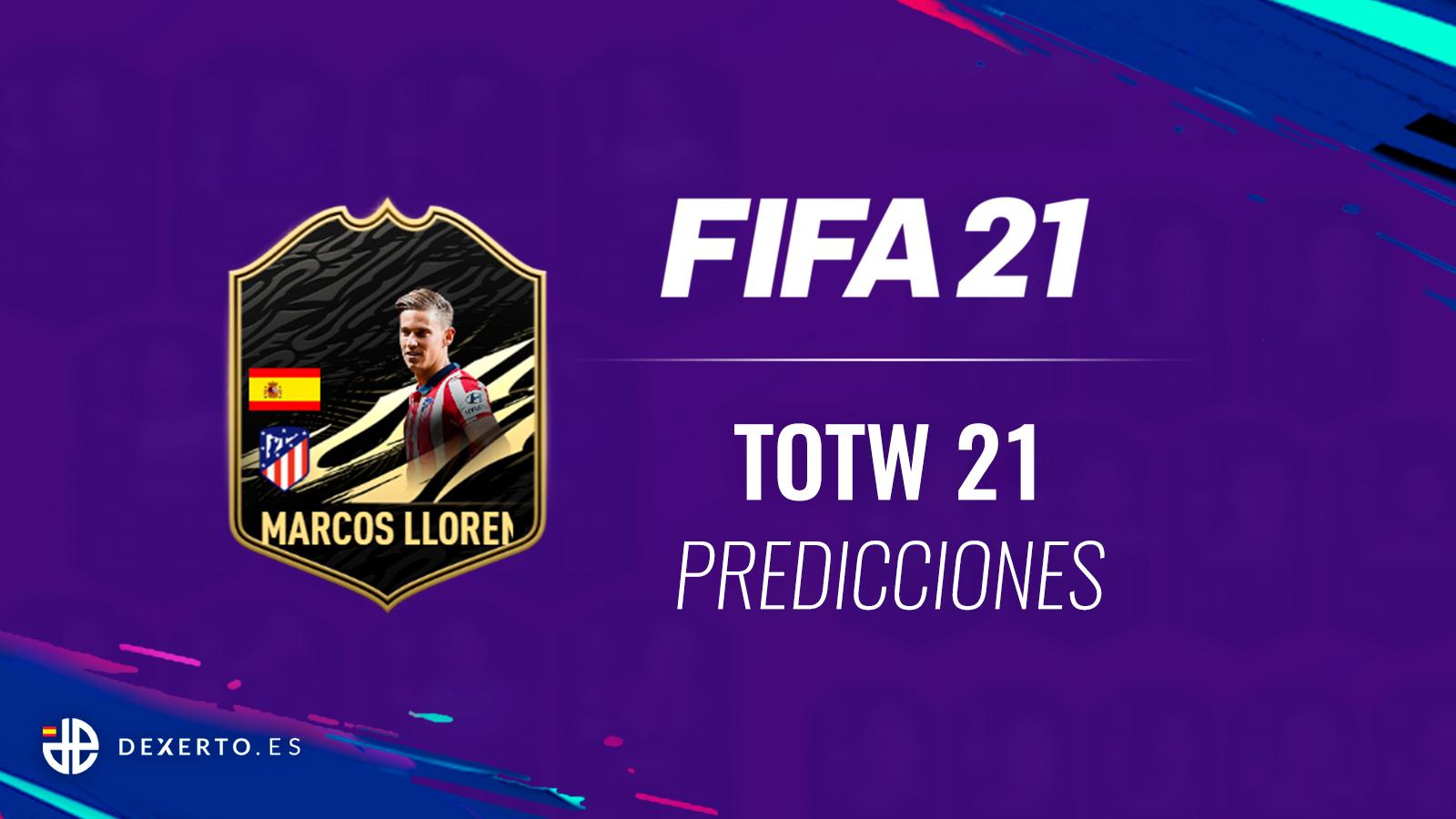 Marcos Llorente predicciones FIFA 21 TOTW