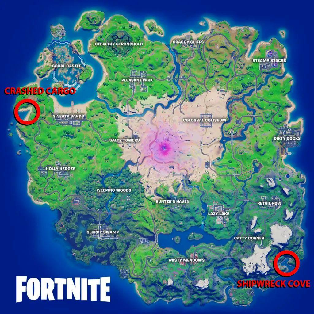 Mapa desafío Fortnite 