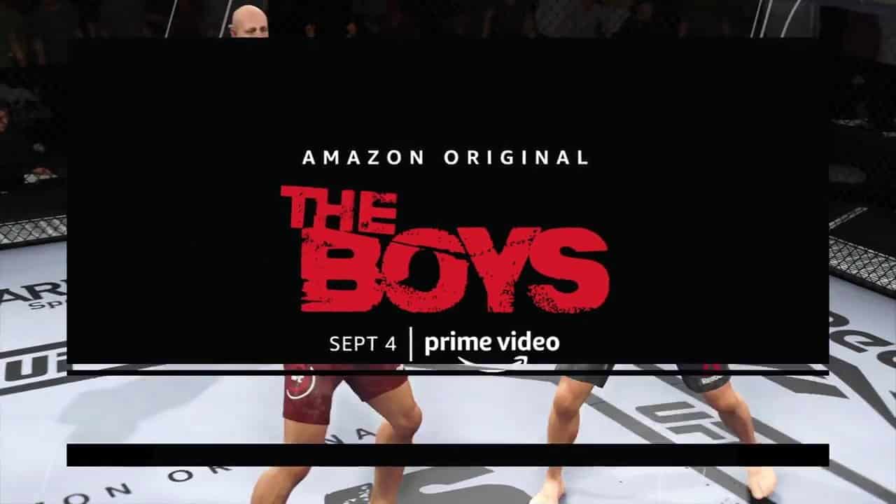 Anuncio de The Boys de Amazon en el juego UFC 4