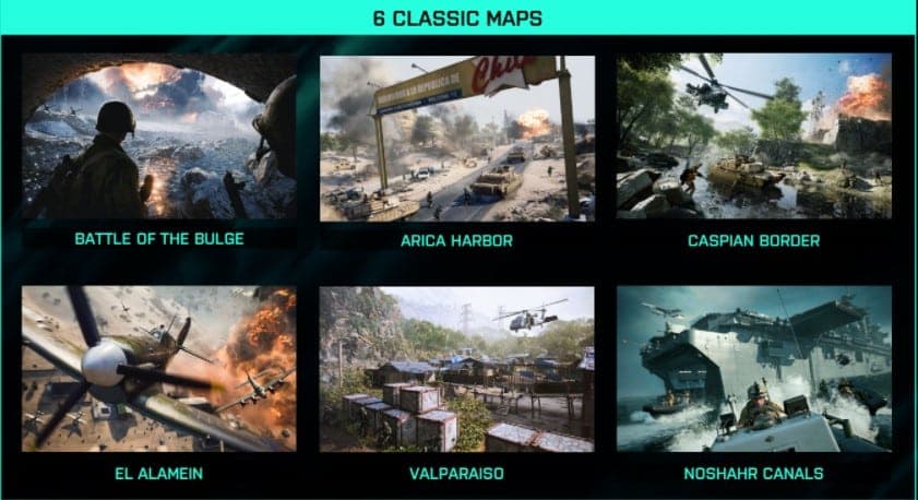 mapas clásicos Battlefield 2042 Portal