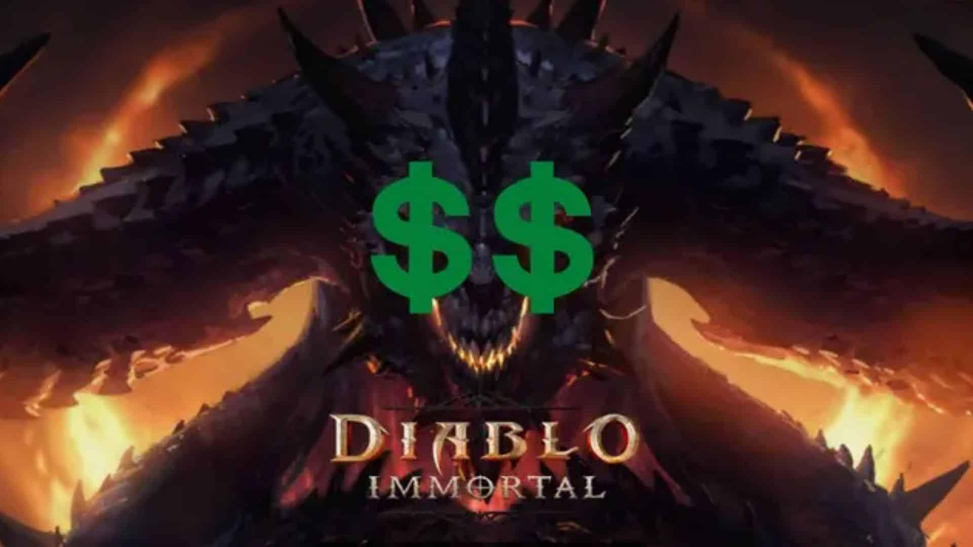 diablo immortal símbolos dolar