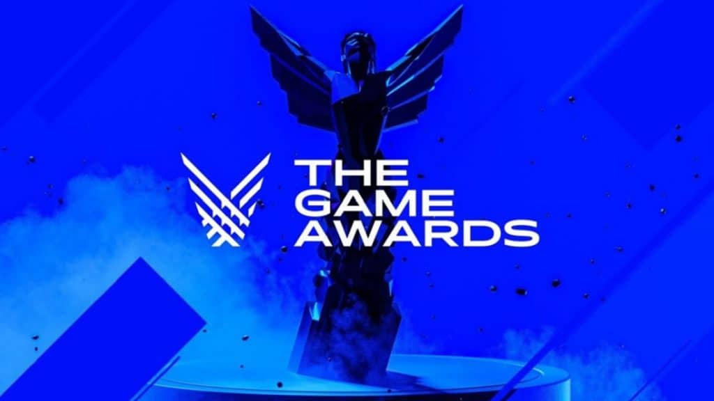 trofeo y logo de The Game Awards