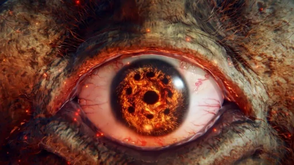 ojo gigante de fuego