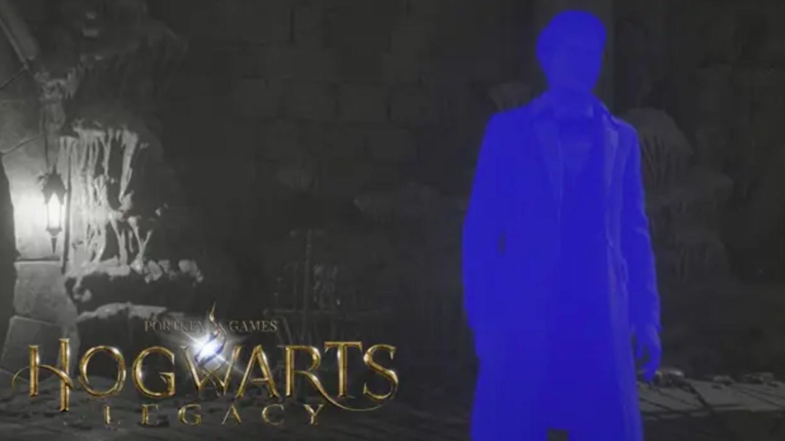 personaje azul hogwarts legacy
