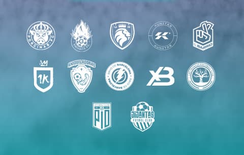 Logos de los equipos de la Queens League