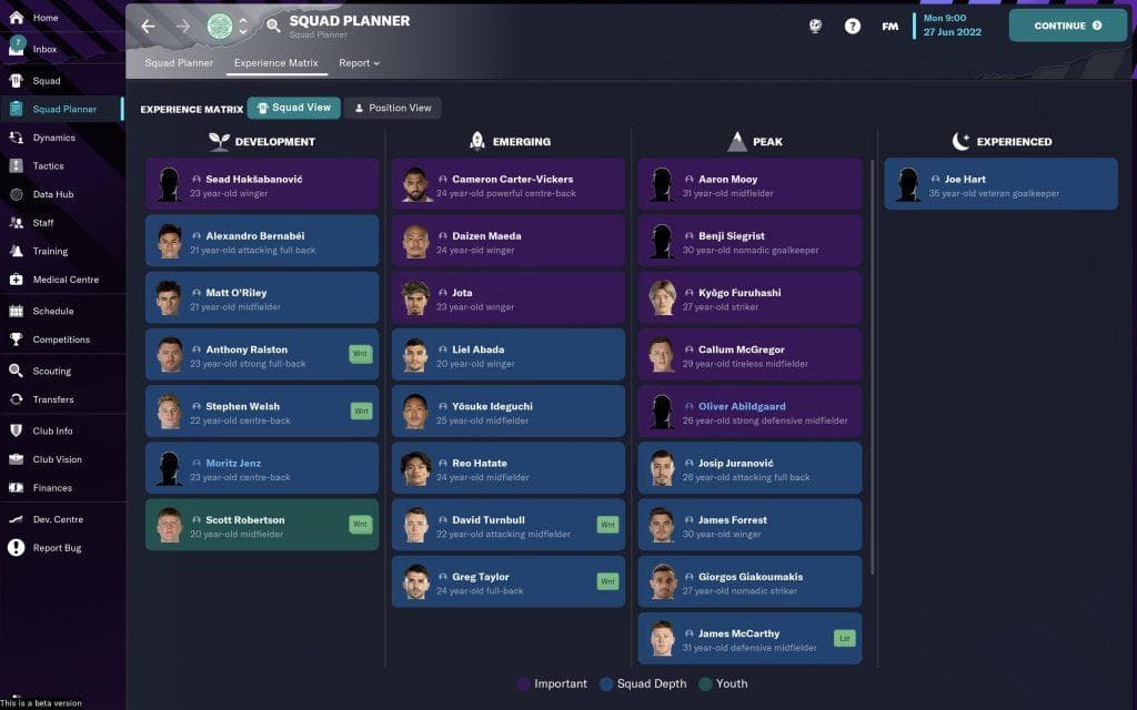 pantalla de football manager 2023