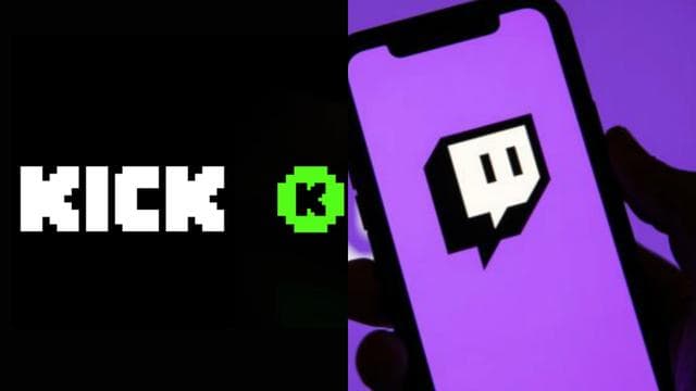 Logos de kick y Twitch