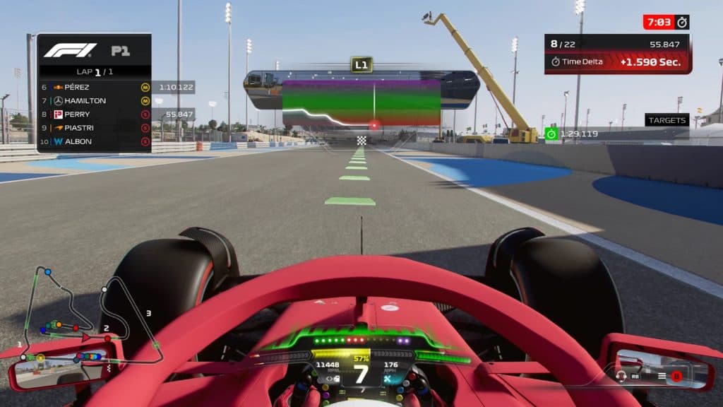 Ferrari haciendo pruebas en F1 23