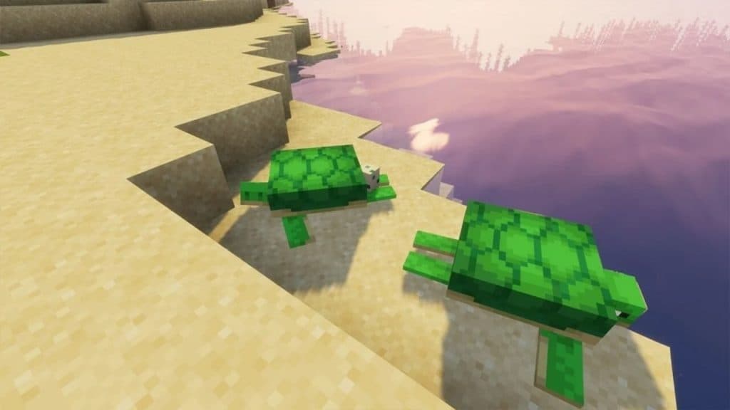 Tortugas en Minecraft