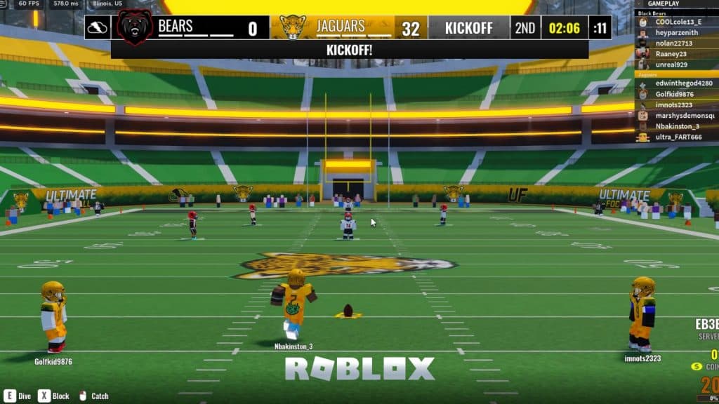 Gameplay ultimate football roblox