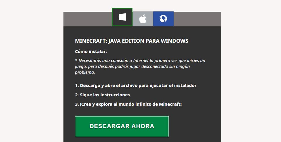 Cómo descargar Minecraft gratis para jugar en Windows