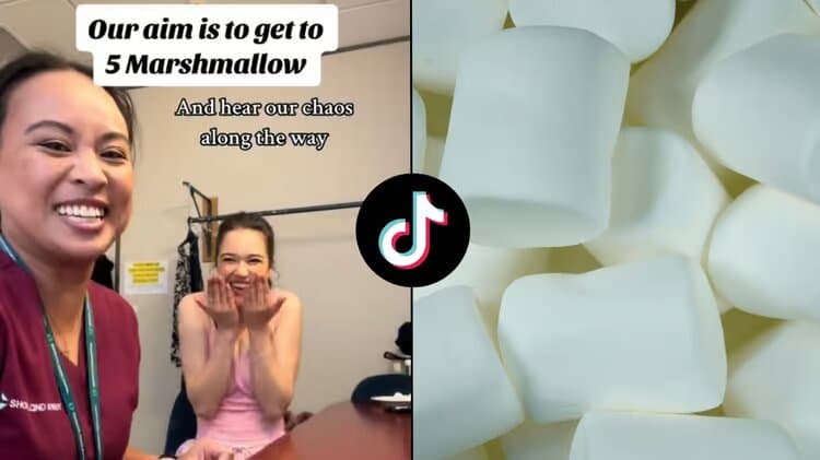 marshmallow game en TikTok