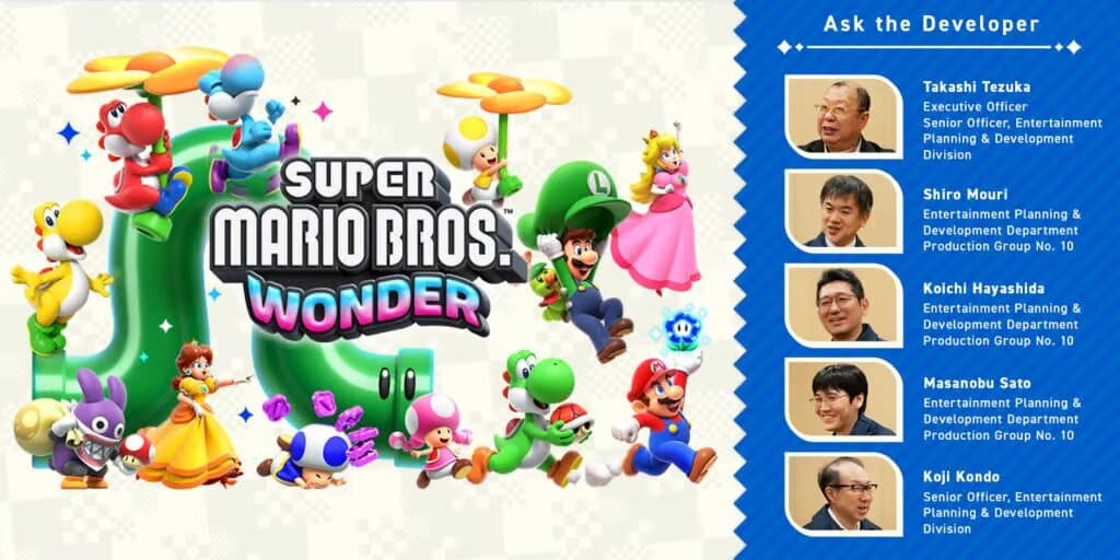 desarrolladores Mario wonder - 2