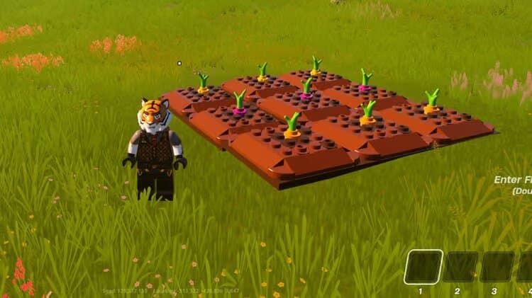 cómo crecer cosechas en LEGO Fortnite