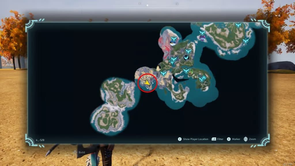 mapa mineral palworld