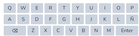 teclado wordle