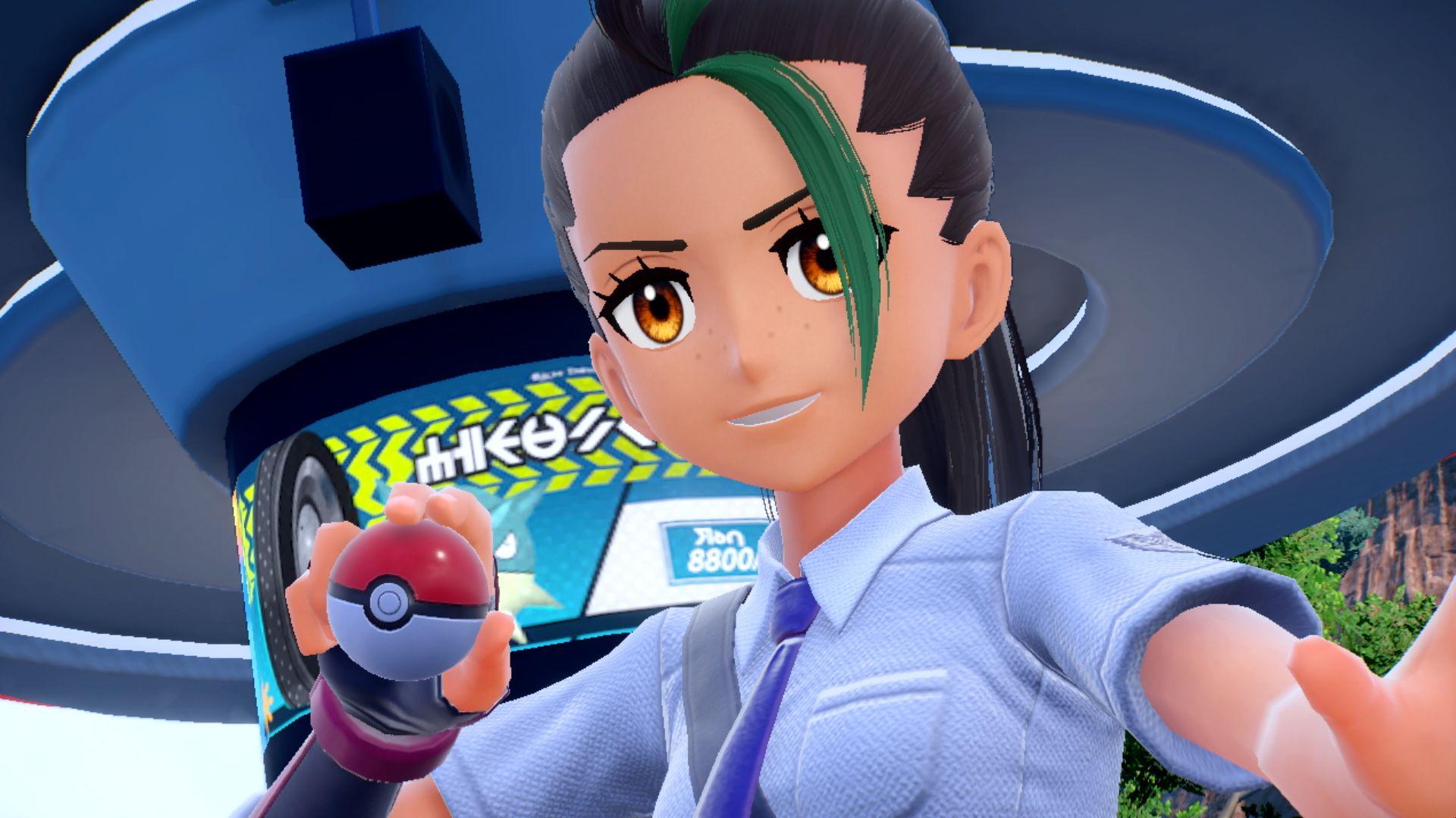 Nintendo España on Twitter: "¡Esta es tu amiga Mencía! Es muy alegre, está  llena de energía y adora los combates Pokémon. Como Entrenadora Pokémon con  experiencia, te guiará en tus aventuras. #EscarlataPurpura